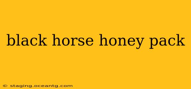 black horse honey pack