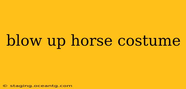 blow up horse costume