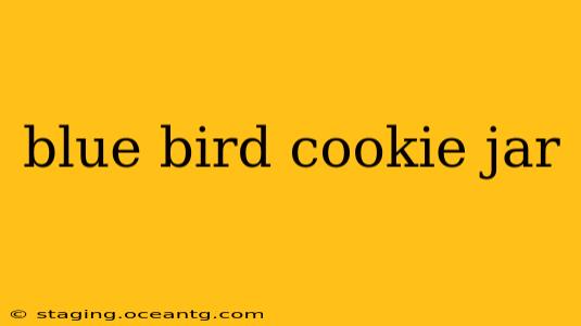 blue bird cookie jar