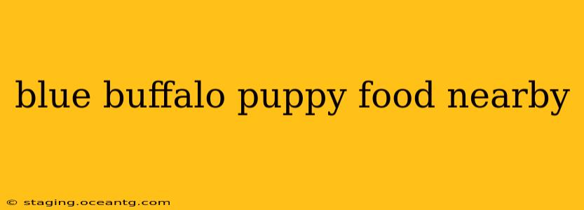blue buffalo puppy food nearby