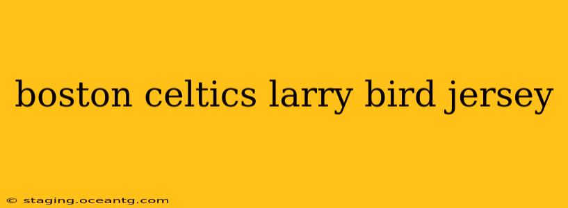 boston celtics larry bird jersey