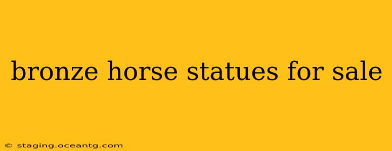 bronze horse statues for sale