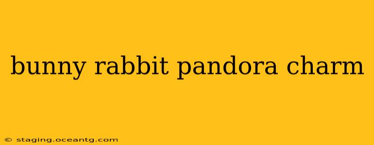 bunny rabbit pandora charm