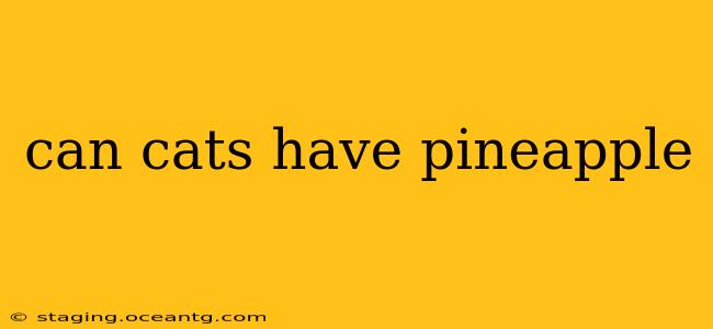 can cats have pineapple