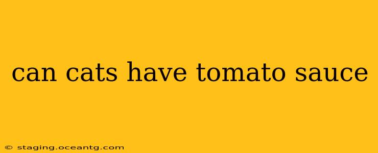 can cats have tomato sauce