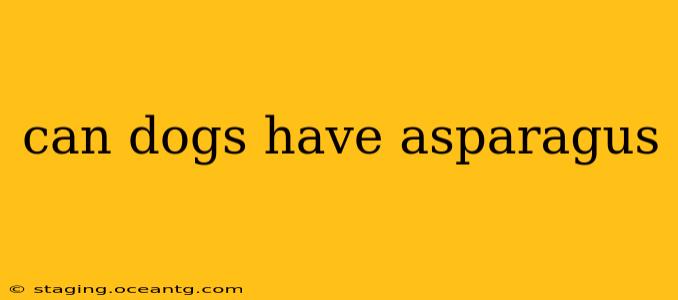 can dogs have asparagus