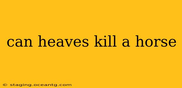 can heaves kill a horse