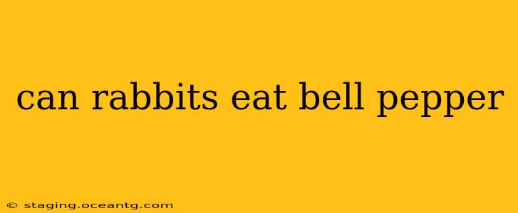 can rabbits eat bell pepper