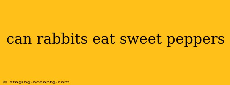 can rabbits eat sweet peppers