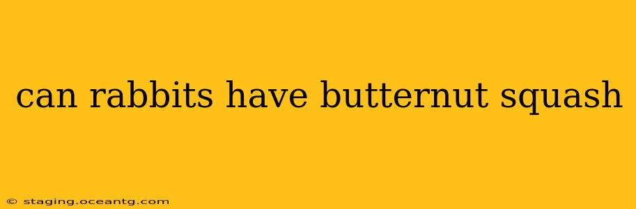 can rabbits have butternut squash