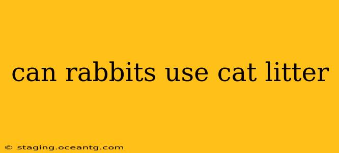 can rabbits use cat litter