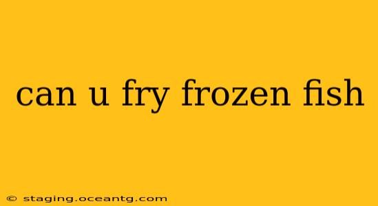 can u fry frozen fish