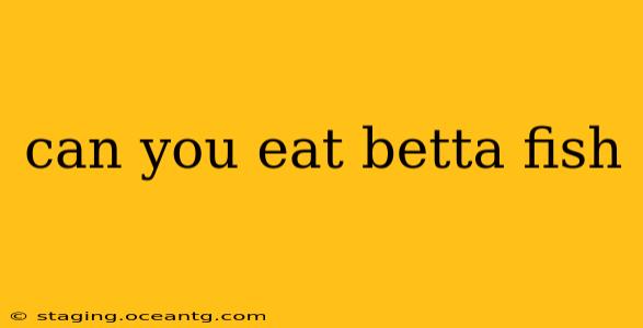 can you eat betta fish