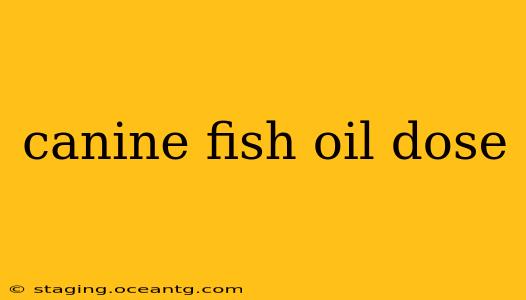 canine fish oil dose