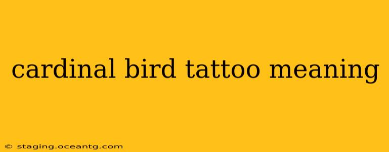 cardinal bird tattoo meaning