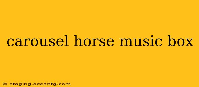carousel horse music box