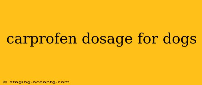 carprofen dosage for dogs