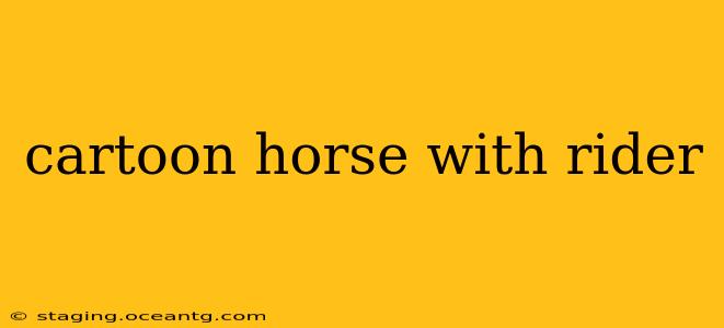 cartoon horse with rider