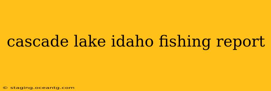 cascade lake idaho fishing report