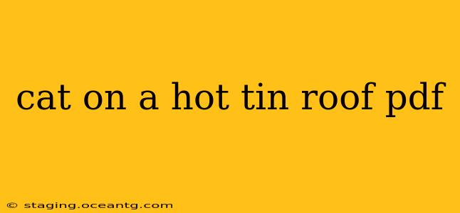 cat on a hot tin roof pdf