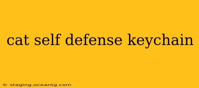 cat self defense keychain