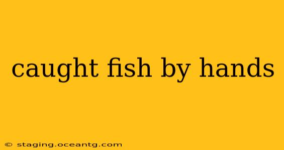 caught fish by hands