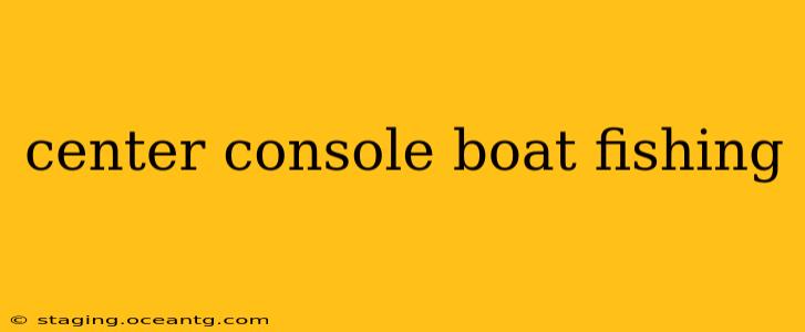center console boat fishing