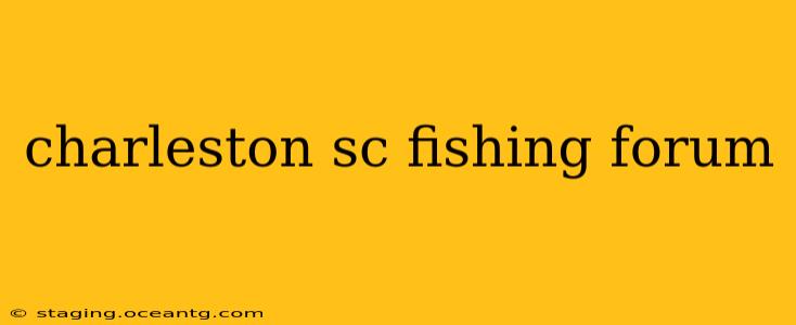 charleston sc fishing forum