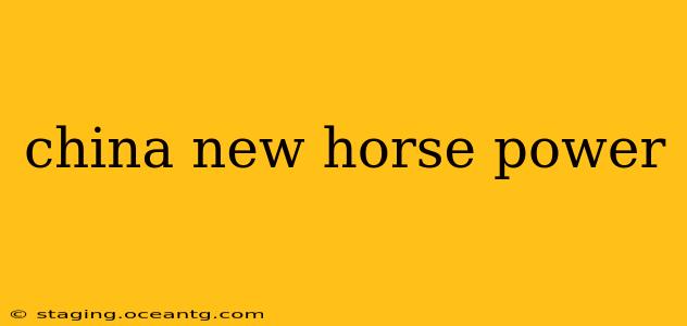china new horse power