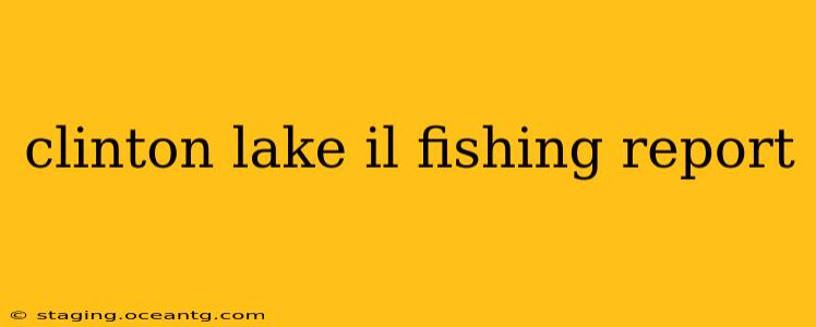 clinton lake il fishing report