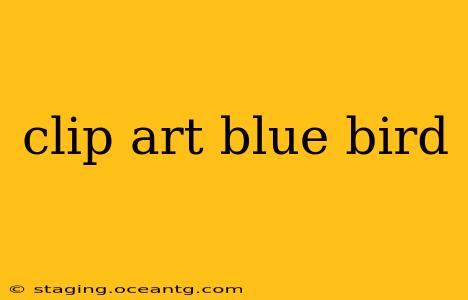 clip art blue bird