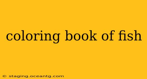 coloring book of fish