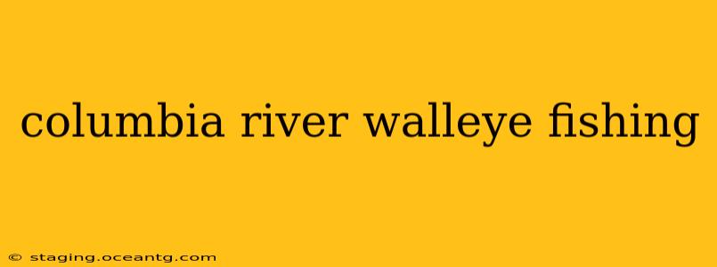 columbia river walleye fishing