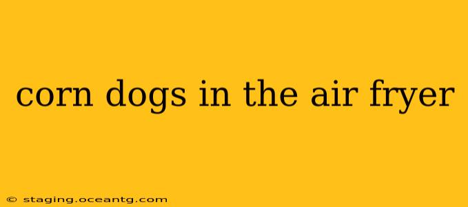 corn dogs in the air fryer