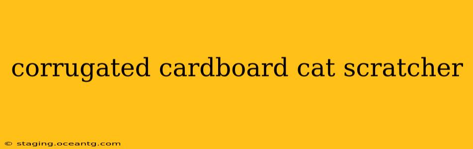 corrugated cardboard cat scratcher