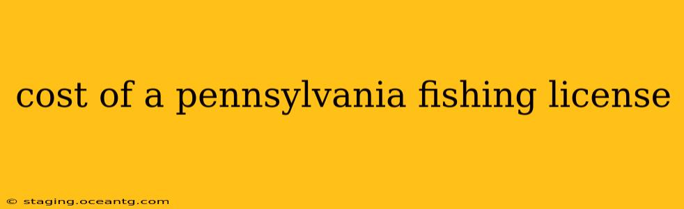 cost of a pennsylvania fishing license