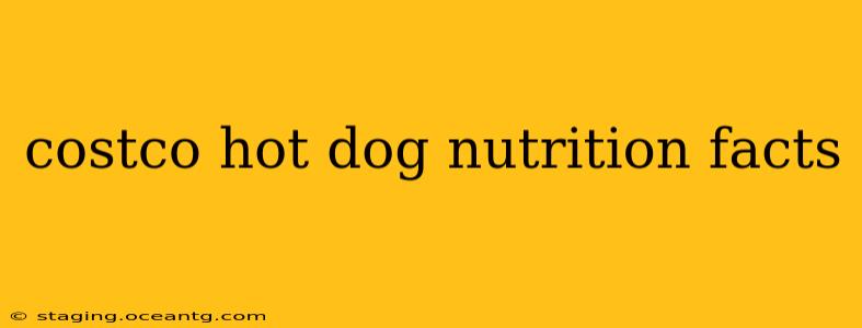 costco hot dog nutrition facts