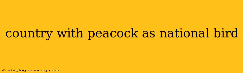 country with peacock as national bird
