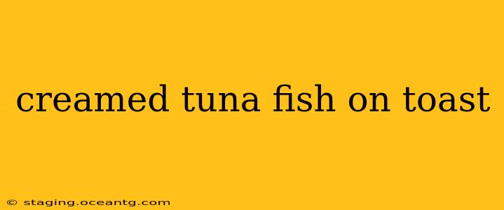 creamed tuna fish on toast