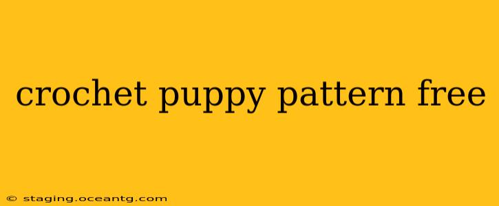 crochet puppy pattern free