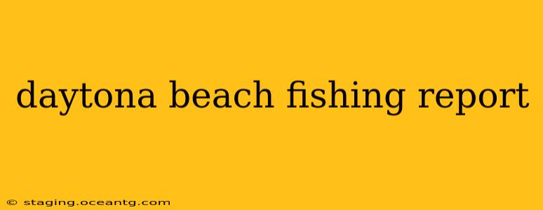daytona beach fishing report