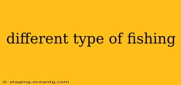 different type of fishing
