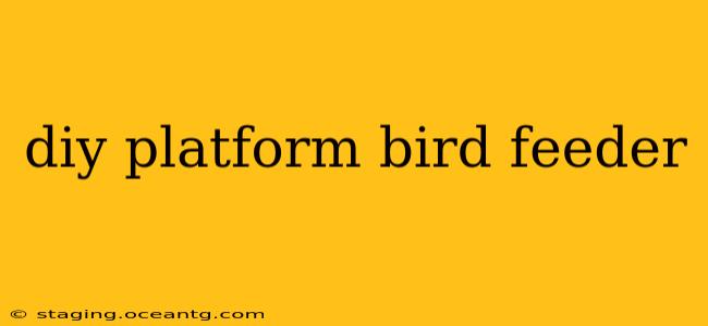 diy platform bird feeder