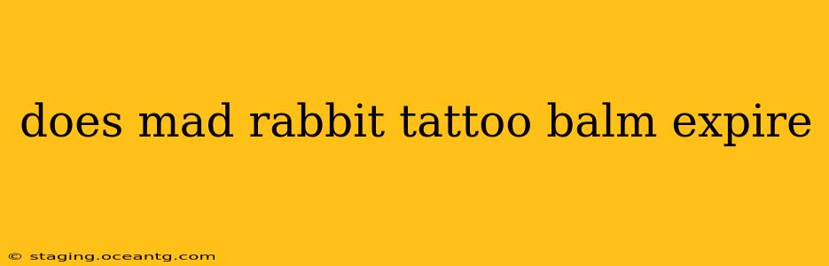 does mad rabbit tattoo balm expire