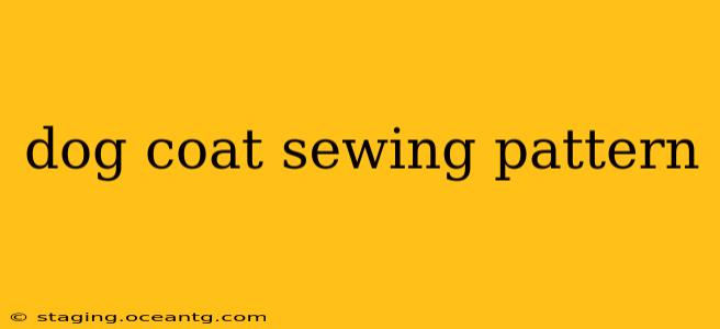 dog coat sewing pattern