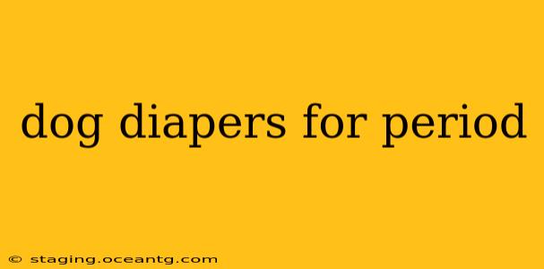 dog diapers for period