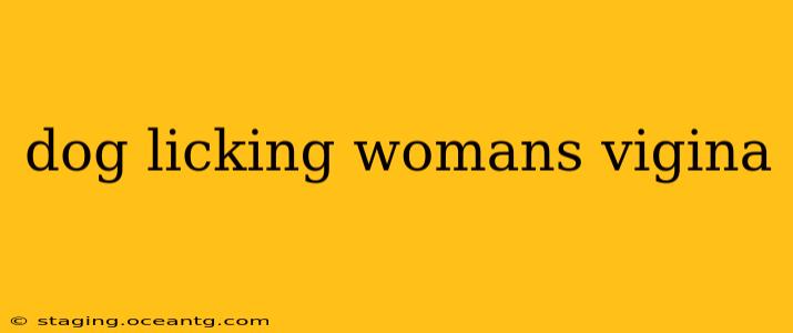 dog licking womans vigina