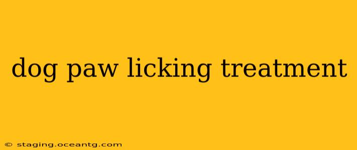 dog paw licking treatment