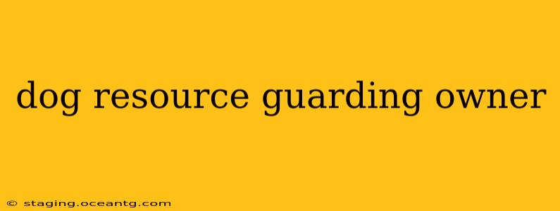 dog resource guarding owner