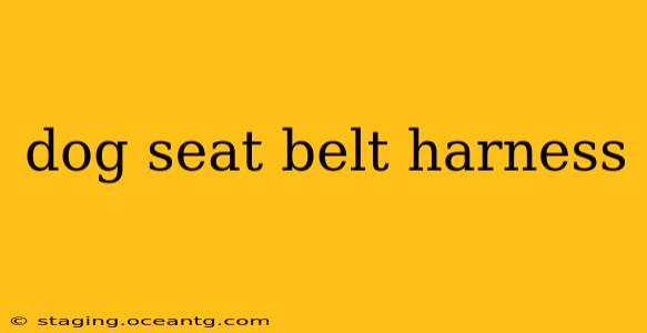 dog seat belt harness